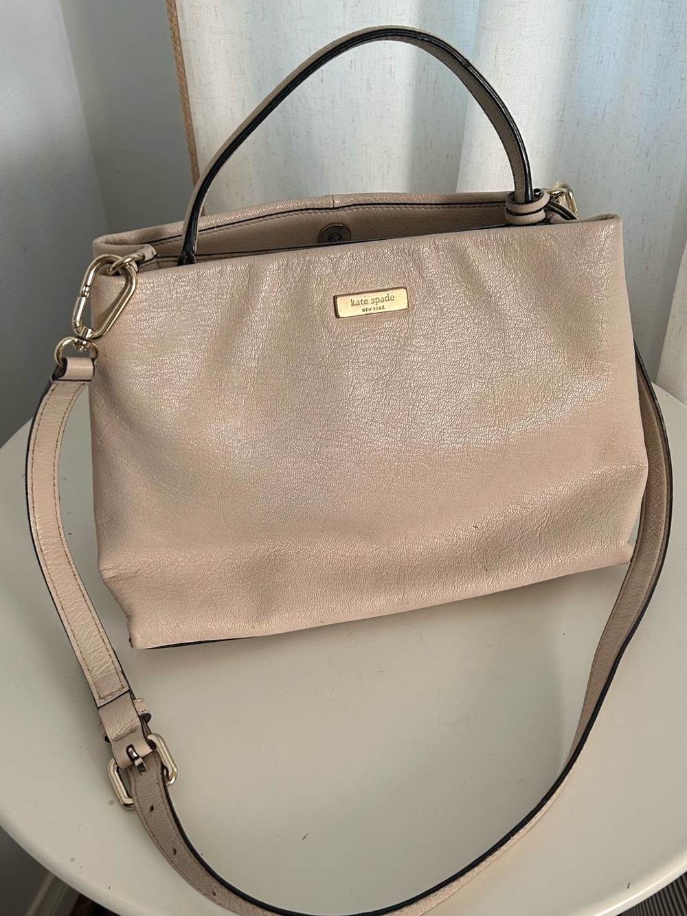 kate spade Blush Pink Leather Shoulder Bag with Top Handle
